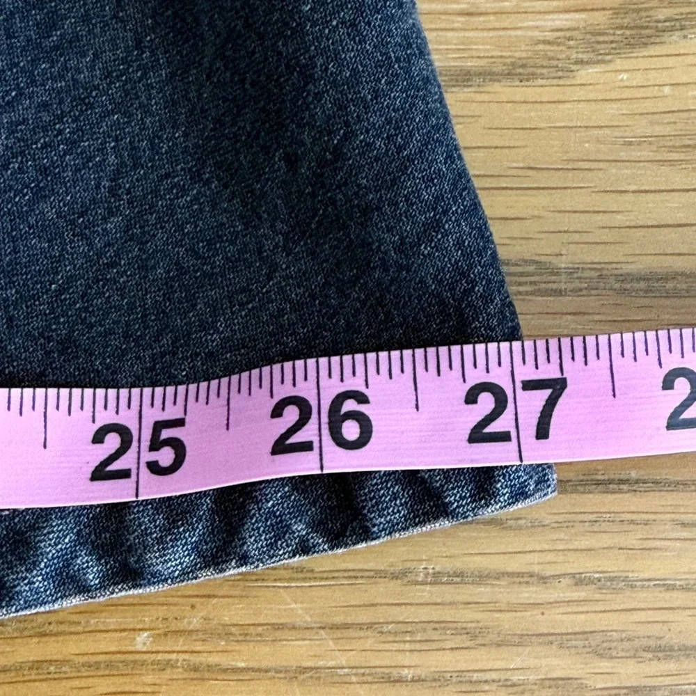 J. Jill Out of the Blue Denim Maxi Skirt Womens 4P Petite Black‎ Cotton A-Line